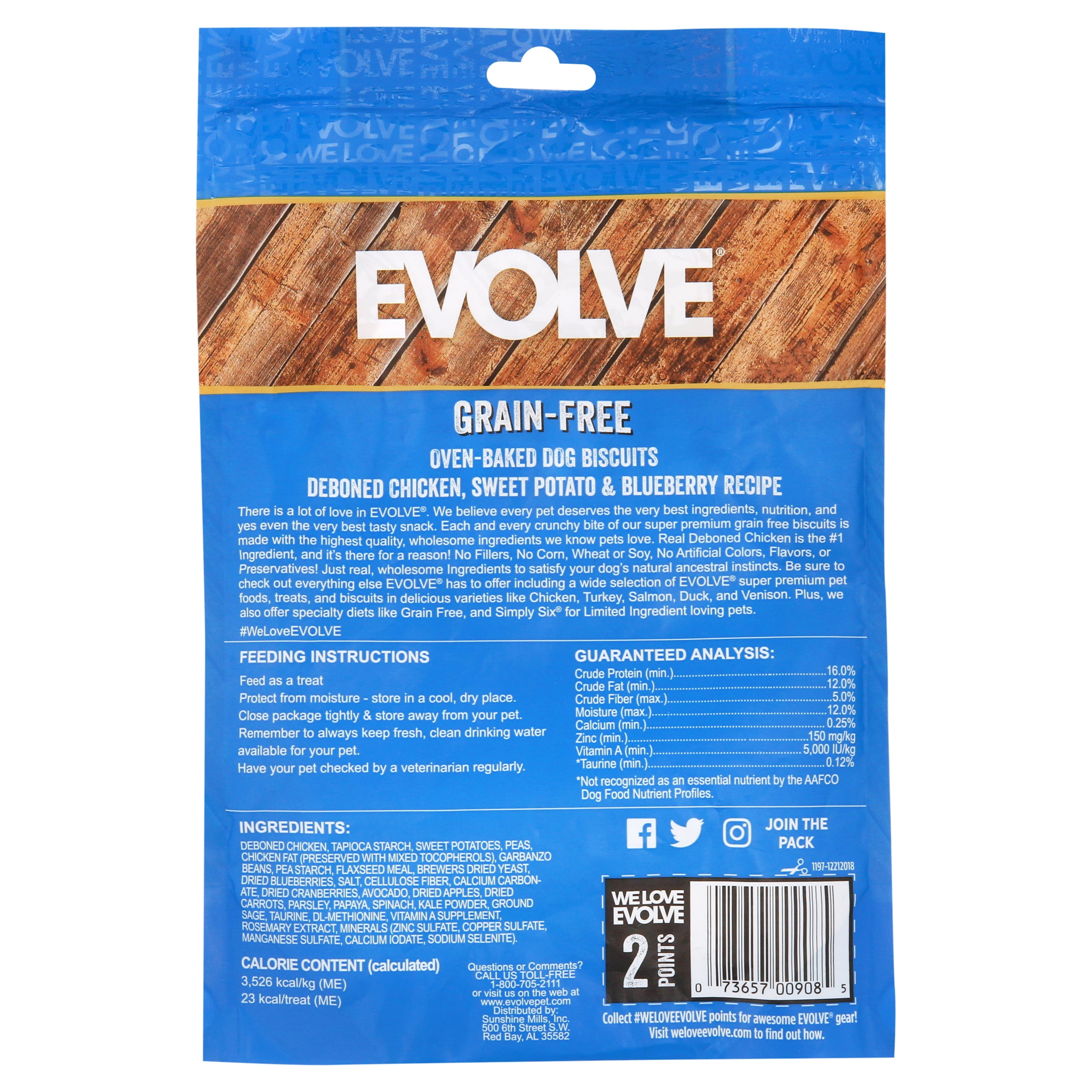 evolve grain free dog treats