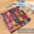 thumbnail image 4 of FORMRS 3 Ring Photo Album 4"x6" Self Adhesive Large Capacity PU Leather Cover, Purple Jar, 4 of 8