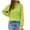 Green, variant on QIPOPIQ Womens Sweaters Clearance Pullover Sweaters Fashion Long Sleeves Round-Neck Loose Pullover Tops Blouse Knitted Sweater Knitwear Brown XL