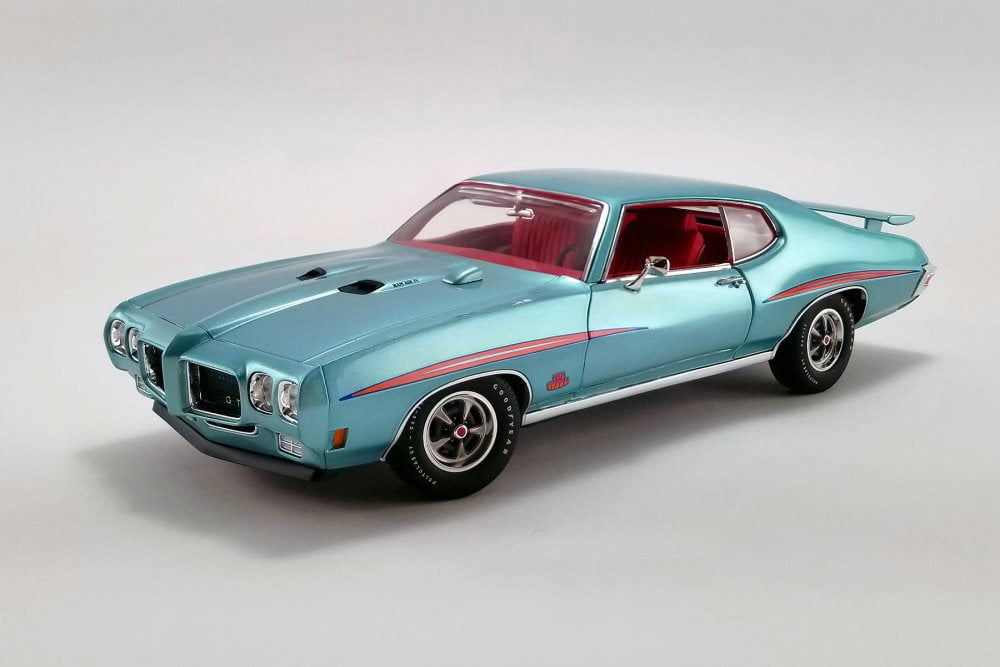 1970 Pontiac GTO Judge Hardtop, Mint Turquoise Acme A1801213 1/18