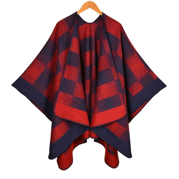 Cavosen Shawls and Wraps for Evening Dresses Elegant Plaid Soft Warm Open Front Scarves Versatile Winter Everyday Wear