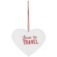 thumbnail image 2 of Ganz MX175956 Heart Love to Travel Ornament, 3-inch High, 2 of 2
