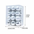 thumbnail image 6 of KCEHTA 24PCS Christmas Ball Ornaments for Xmas Christmas Tree, 1.18inch Shatterproof Christmas Baubles Christmas Tree Ball Ornaments Set for Holiday Wedding Party Decoration, 6 of 7