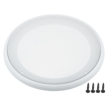 Unique Bargains 1 Set 6.5" Car Speaker Grills Cover Mesh Audio Subwoofer Protector with Mounting Screws White