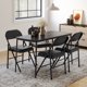 thumbnail image 4 of QinaQin Set de 4 sillas plegables acolchadas en color negro, soporte de hasta 350 lb, ideales para comedor, oficina, reuniones o visitas, 4 of 9