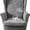 Jacquard, Dark Gray, variant on TOPCHANCES Jacquard Wingback Chair Slipcovers, 2-Piece Stretch Spandex Wing Chair Covers, Waterproof Wingback Armchair Sofa Slipcover for Living Room Bedroom ( Dark Gray )