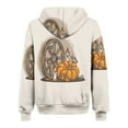 thumbnail image 4 of Womens Coats Outerwear Winter Women's Halloween Printing Long Sleeve Tops Pockets Hoodied, 4 of 4