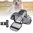 thumbnail image 2 of Soft Sided Mesh Pet Carrier Top Loading 4 Side Expandable Large Travel Cats, 2 of 8
