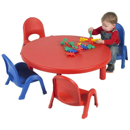 5 Pc Myvalue Round Toddler Table And Chair Set 46 In Dia X 16
