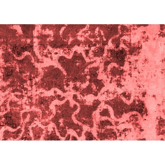Ahgly Company Indoor Rectangle Oriental Red Modern Area Rugs, 3' x 5'