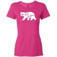 thumbnail image 3 of Inktastic West Virginia White Bear Silhouette Women's T-Shirt, 3 of 5