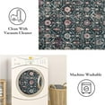 thumbnail image 6 of Moynesa 2'x3' Moroccan Trellis Area Rug, 2x3ft Entry Rug Non-Slip Washable Indoor Door Mat, Small Oriental Accent Throw Rug for Bedroom Kitchen Entryway Bathroom Black, 6 of 7