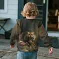 thumbnail image 4 of DISNIMO Tiger Floral Printed Sweatshirt for Toddler Girl Long Sleeve Pullover Tops Cozy Sweater Tops Crewneck T-Shirts for Fall Winter 1-2 Years, 4 of 7
