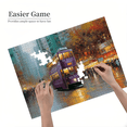 thumbnail image 4 of A Box of 1000pcs Mini Puzzle Featuring a Street Car in Hong Kong Under Lights Design, High Difficulty, Suitable, Family Entertainment. 29.4*19.6 in, 4 of 9