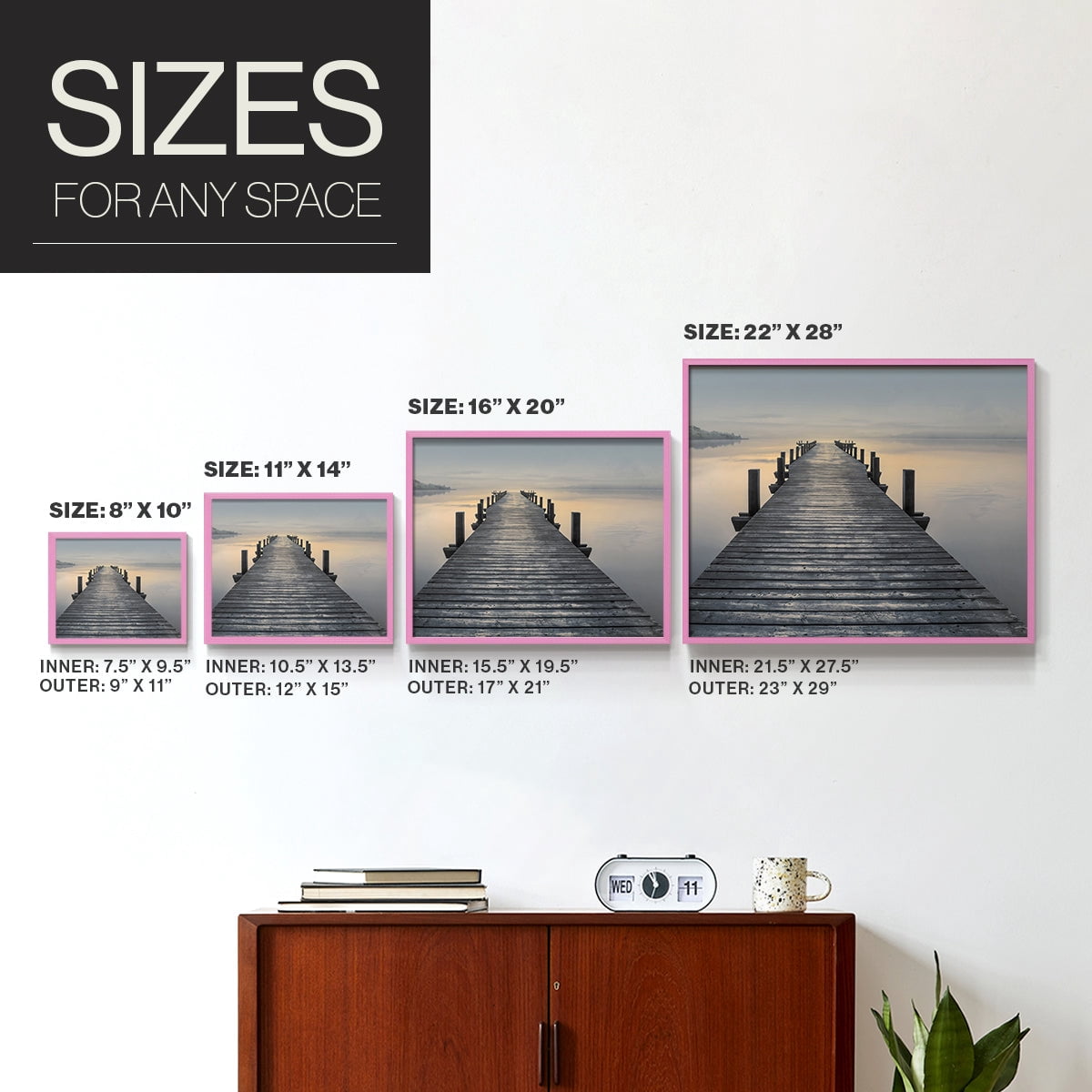 Sun Down by Mike Calascibetta - Restickable Framed Giclée Print