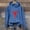 Blue, variant on TUOYUAN Women Hoodies Sweatshirt For Women Womens Sweatshirts Crewneck Pullover Long Sleeve Graphic Sweatshirt For Women Teacher Graphic Print Oversized Fit Fall Winter Top Hoodies Blouse