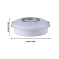 thumbnail image 2 of 10 Inch Portable Pie Carrier with Lid and Tray 3-In-1 Round Cupcake Container Egg Holder Muffin Tart Cookie Keeper Food (Gray), 2 of 6