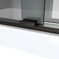 thumbnail image 4 of DreamLine Sapphire-V 56-60 in. W x 62 in. H Bypass Tub Door in Oil Rubbed Bronze and Gray Glass, 4 of 5