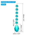 thumbnail image 2 of Uxcell Teardrop Crystal Chandelier Pendants Beads, 6 Pack 160mm Length 38mm Prisms Parts Beads Navy Blue, 2 of 6
