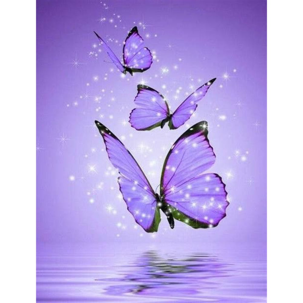 Butterfly Diamond Painting 5D DIY Full Round Drill Picture Rhinestone Kits