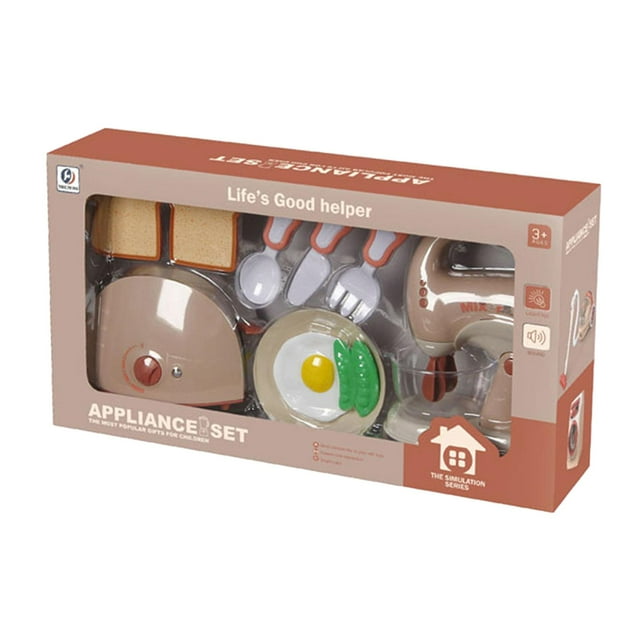 Esquirla Kitchen Appliances Toys with Realistic Light and Sounds Develop Motor Skills for B