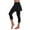 Black, variant on WMTBSRSW Skirted Capri Legging for Women High Waisted Yoga Legging with Skirts Tennis Pants with Skirt for Running Workout Active