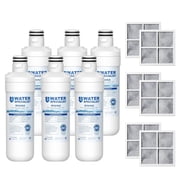 Waterspecialist Replacement for LG® LT1000P®, LT1000PC, ADQ747935, LFCC22426S, LRFXS2503S, LMWS27626S, LRDCS2603S, 6 Month 200 Gallon Refrigerator Water Filter and LT120F® Air Filter, 6 Combo