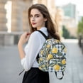 thumbnail image 6 of FORMRS Mini Backpack Purse for Women Travel Daypack Casual Shoulder Bag, Retro Beige Lemon, 6 of 7