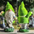 thumbnail image 4 of Estatua navideña al aire libre TERESA'S COLLECTIONS Gnome con luces, 4 of 7