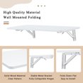 thumbnail image 6 of Furvclv Laundry Room Folding Table, Wall Mounted Folding Table For Small Spaces, Fold Down Desk Workbench, Drop Leaf Table For Home Office, Garage, Shed, Laundry Room, 6 of 9