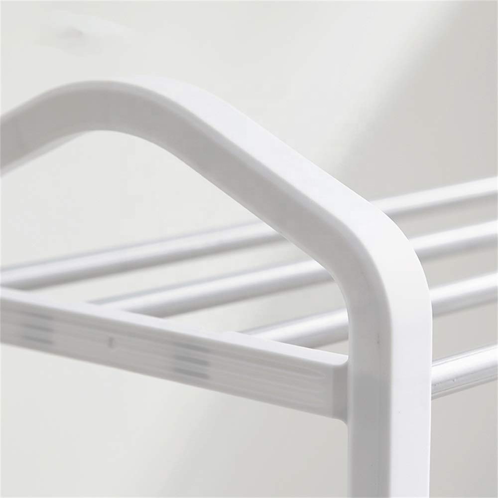 Mainstays 4-Tier Shoe Rack, White with Steel Shelves - image 2 of 2