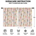 thumbnail image 2 of Blackout Kids Curtains,Beige Princess Watercolor Dress Pattern Childrens Insulated Curtains Set Of 2,Bedroom Essentials,Toddler Room Decor 42"x54", 2 of 5