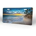 thumbnail image 2 of License Plate Sunrise Over The Beach Decorative Car Front License Plate,Vanity Tag,Metal Car Plate,Aluminum Novelty License Plate for Men/Women/Boy/Girls Car,6 X 12inch, 2 of 10