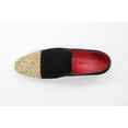 thumbnail image 6 of Men's Black and Gold Wedding Party Loafers By Roma Rio 5642, 6 of 6