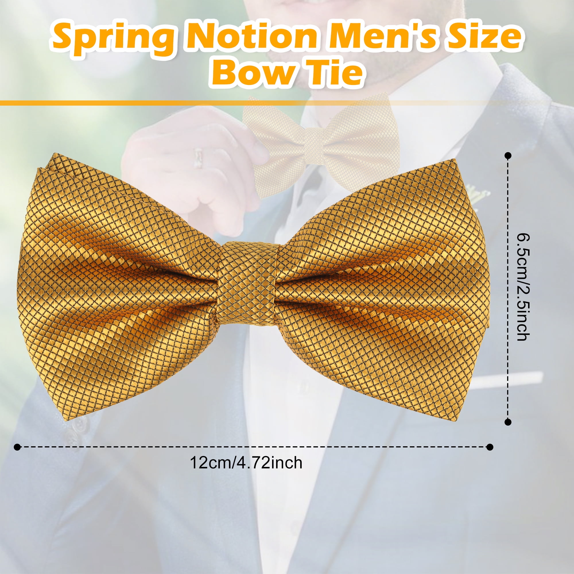Transemion Dress To Impress Premium Fabric Suit Bow Tie And Handkerchief  Set Handcrafted Polyester Easy To Wear XGZ-15 Light blue - Walmart.ca