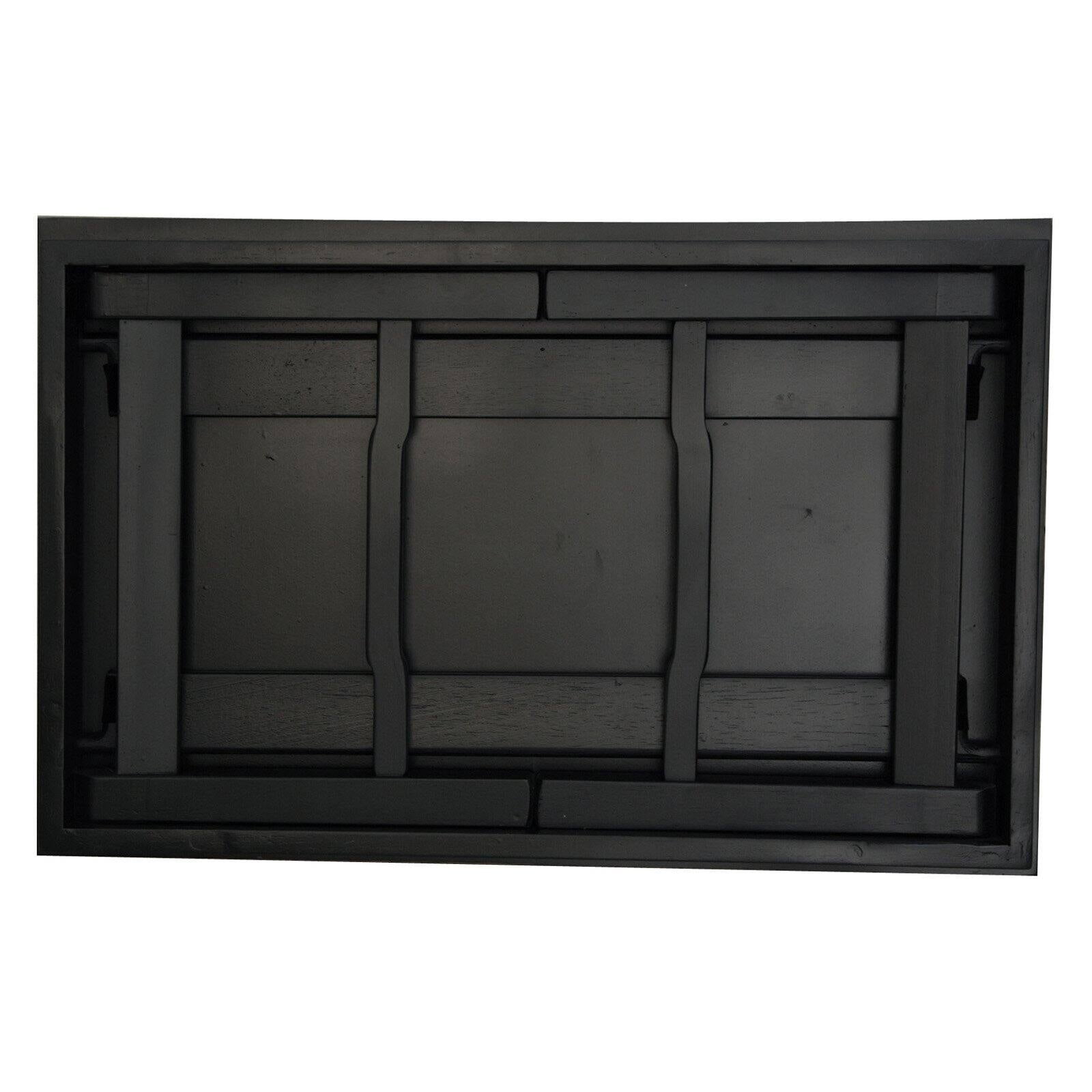 Oriental Furniture Rosewood Korean Tea Table, Rectangular, Dark Lacquer, floor desk