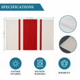 thumbnail image 6 of Red Vintage Placemats Set of 8, Geometric Stripes Simple Lines Placemats for Dining Table, Place Mats for Kitchen Tabletop, Waterproof Wipeable Dining Table Mats Set, 6 of 9