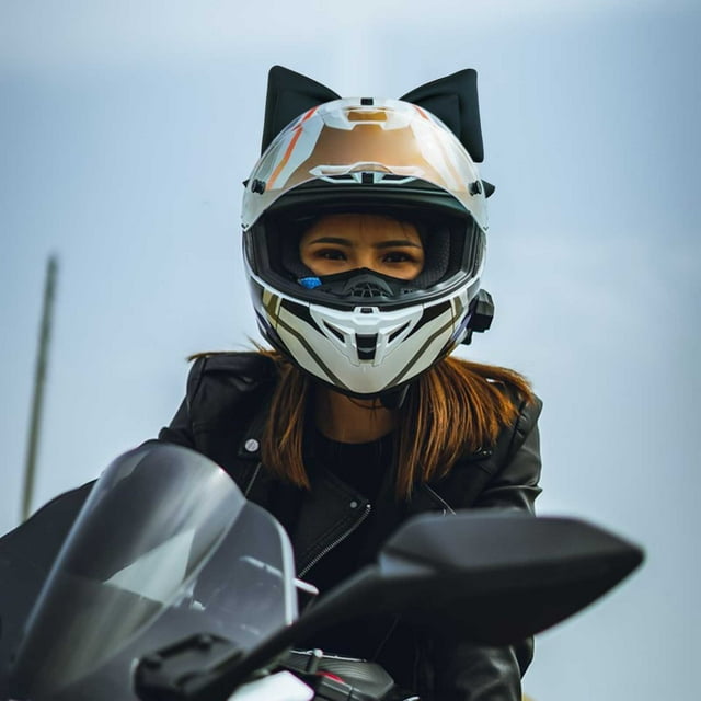Motorcycle Cover For Women Cute Fabric Bow Decoration Accessories Outdoor Riding Gear Stylish Protective Gear
