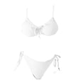 thumbnail image 4 of MSJUHEG Sporty Bikini Sets for Women,Thong String 2 Piece Bikini Set,Bikini Tops Full Coverage Bottoms,Bikinis Set,High Cut Swimsuit,Bathing Suits,Bralette Bikini Set White L, 4 of 6