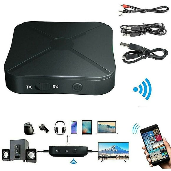 in 1 Bluetooth Transmitter Receiver Wireless Adapter Tv Stereo Audio
