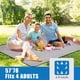 thumbnail image 2 of G GOOD GAIN Manta de picnic impermeable portátil con correa de transporte para estera de playa o fiesta de camping familiar al aire libre (azul marino), 2 of 7