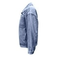 thumbnail image 6 of Tiweut Womens Denim Jackets Lightweight Washed Long Sleeve Lapel Button Loose Fit Coat Regular Blouses BU1,L, 6 of 8