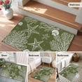 thumbnail image 5 of Entryway Rug 2'x3', Sage Green Coastal Small Rug for Kitchen Bathroom Door Mat Indoor Entrance, Starfish Coral Summer Beach Ocean Non-Slip Area Rugs Floor Mats Carpet Front Door Rugs, 5 of 8