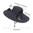 thumbnail image 2 of Dxssxc Stay Cool Wide-Brimmed Hat with Solar Fan, Breathable Sun Protection for Men Women, Perfect for Fishing Hiking and Outdoor Work., 2 of 5