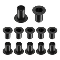 12pcs Flanged Sleeve Bearings Plastic Bushings ID 10.1mm x OD 13mm x Length 20.5mm Nylon Bushings, Black