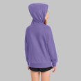 thumbnail image 5 of Bnwani Hoodies for Girls Long Sleeve Crop Fleece Sweatshirt Plain Pullover, 5 of 9