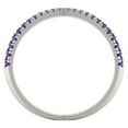 thumbnail image 4 of Statement Engagement Ring for Women - 0.245ct Natural Amethyst in 14K White Gold Promise Ring, 4 of 6