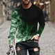 thumbnail image 1 of Amzcrzy Sudadera Para Hombre Con Estampado De Halloween, Informal, De Manga Larga Y Cuello Redondo, Verde Militar, M, 1 of 3