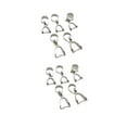 thumbnail image 1 of Langgg 10PCS Pinch Clasp Sturdy Lightweight Easy Matching Pendant Connector Elegant Small Bail Connector Earrings Rings 5*9mm, 1 of 7