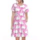 thumbnail image 1 of Disketp Beautiful Swans para Vestido de Manga Corta para Mujeres, Vestidos de Verano para Mujeres, Casual y Holgado para la Playa, 1 of 6